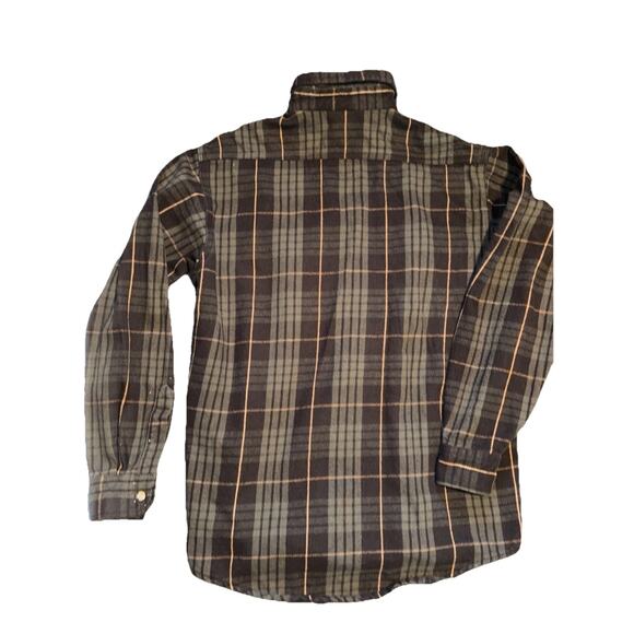 Carhartt Mens Green Black Plaid Loose Fit Long Sleeve Button-Up Shirt Size Med - Picture 10 of 12